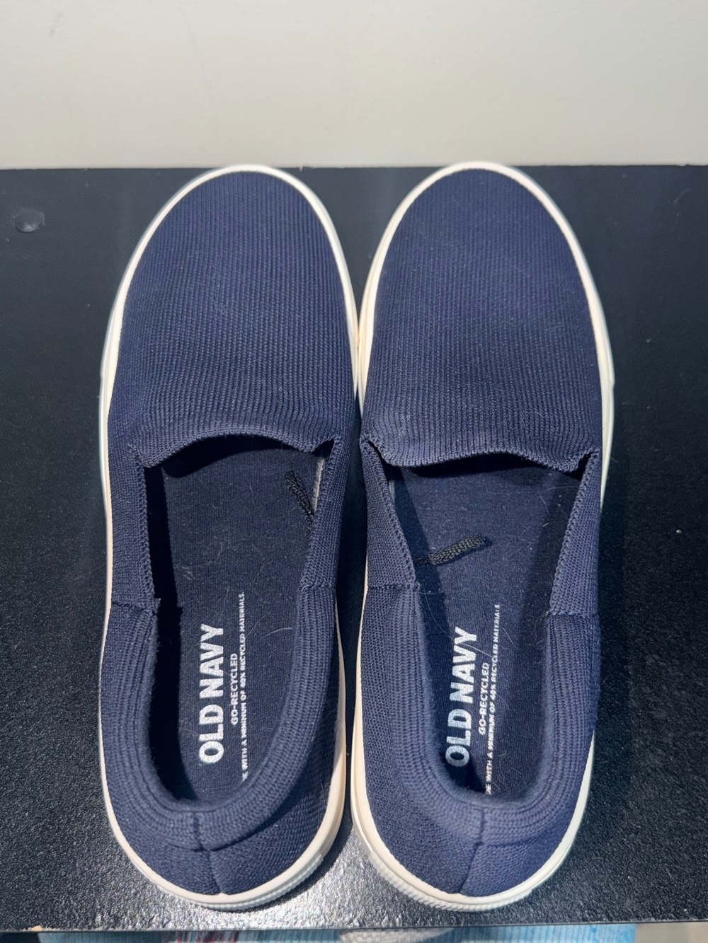 Old Navy Dark Blue Canvas Slip-On Shoes